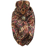 Rust Paisley Wild Rag 100% Silk Scarf Cowboy Bandana