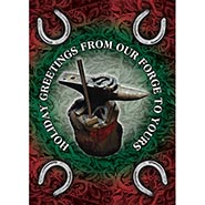 Anvil Stump Holiday Greetings from our Forge to Yours - Package of 10 Cards