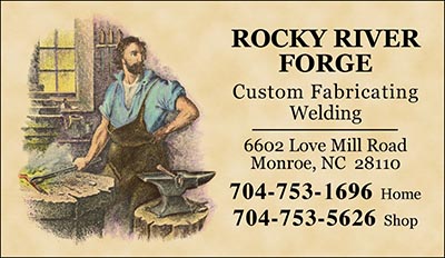 Custom Business Cards - Engraved Blacksmith Design