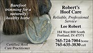 Custom Business cards - Hind Hoof Barefoot design