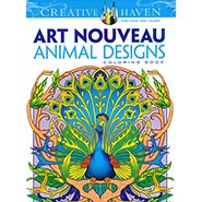 Art Nouveau Animal Designs Coloring Book