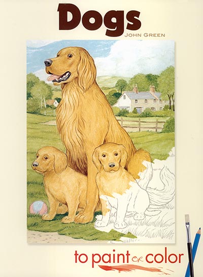 Dogs to Paint or Color Coloring Book