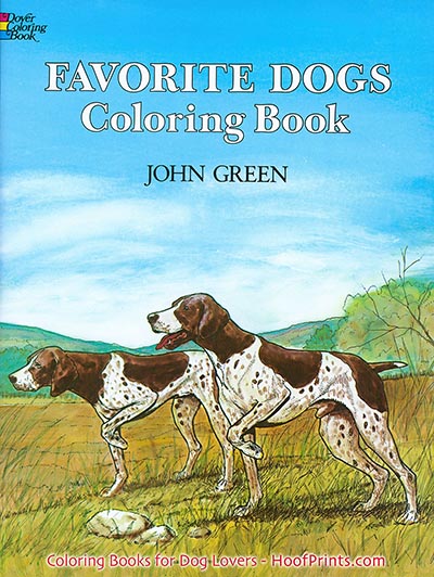 Favorite Dogs Coloring Book - 40 different breeds includes detailed informative captions