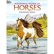 Wonderful World of Horses Coloring Book