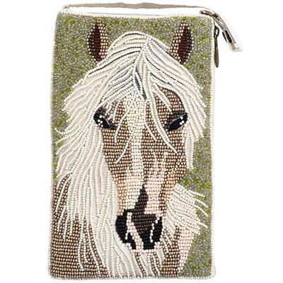 Intricately Beaded Horse Cell Phone Purse Club Bag *NEW!*