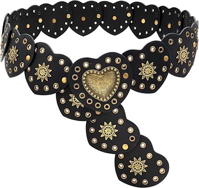 Faux Leather Hearts Western Concho Belt *ONLY 1 AVAILABLE*