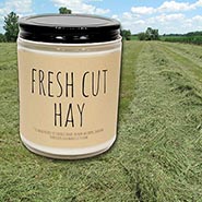 Fresh Cut Hay Scented Candle by Purple Vertigo