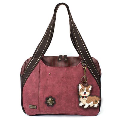 Chala Corgi Bowling Bag Style Purse