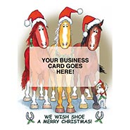 We wish SHOE A Merry Christmas Pkg of 10 Die cut Greeting Cards *HALF PRICE*