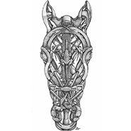 Farrier Tools Horse Head Print by Don Stewart