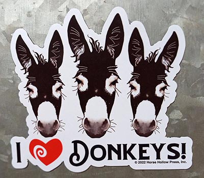 I LOVE DONKEYS! Magnet