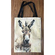 Lightweight Canvas Texture Donkey Imprint Tote Bag *LIMITED QUANTITY AVAILABLE*