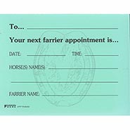 Farrier Next Appointment Reminder Postcards - Green