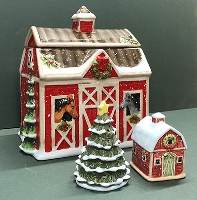 Snowy Farm Holiday Ceramics *DISCONTINUED ONLY 2 LEFT!*