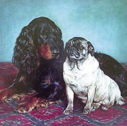 A Gordon Setter and a Pug Print *ONLY ONE AVAILABLE*