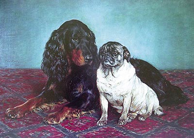 A Gordon Setter and a Pug Print *ONLY ONE AVAILABLE*