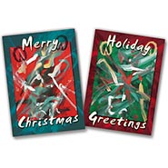 Holiday Cards Painted by a Horse - Pkg of 10 Cards FOR BUSINESS *HALF PRICE* $4.98