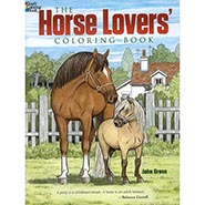 Horse Lovers Coloring Book with Inspirational Quotes