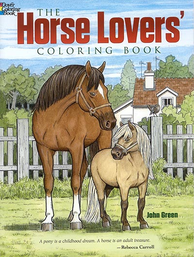 Horse Lovers Coloring Book with Inspirational Quotes