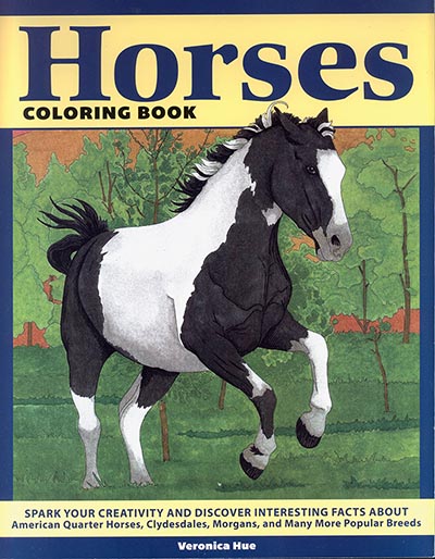 Horses Coloring Book by Veronica Hue