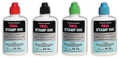 Rubber stamp refill ink BLACK