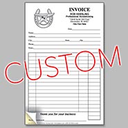 CUSTOM Two-Part Carbonless Farrier Invoice Pads - Shoe & Anvil Design