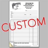 CUSTOM Two-Part Carbonless Farrier Invoice Pads - Modern Farrier Design