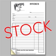 Stock Two-Part Carbonless Farrier Invoice Pad - Modern Farrier design