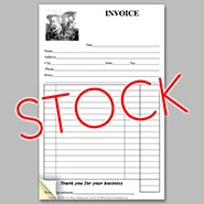 Stock Two-Part Carbonless Farrier Invoice Pad - Landseer Shoeing Design