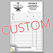 CUSTOM Two-Part Carbonless Farrier Invoice Pads - Tools of the Trade design