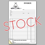 Stock Two-Part Carbonless Farrier Invoice Pad - Trimming Tools Logo