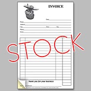 Stock Invoice Pad - Hammer & Anvil design