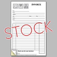 Stock Two-Part Carbonless Farrier Invoice Pad - 3 Feet design