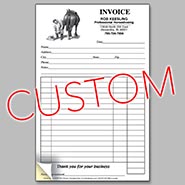 CUSTOM Invoice Pads - Engraved Farrier design