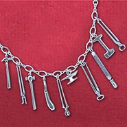 Farrier Tools Sterling Silver Charm Bracelet