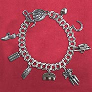 Horse Care Tools Sterling Silver Charm Bracelet