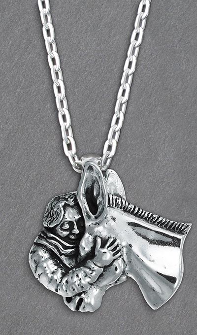 Sterling Silver Mule Girl Necklace