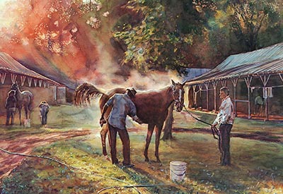 Light Through Steam - Genuine Risk at Saratoga Limited Edition Print *ONLY 2 AVAILABLE*