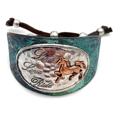 Live Love Ride Horse Western Cuff Bracelet *NEW!*