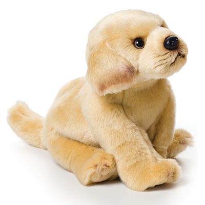 Huggable Plush Yellow Labrador