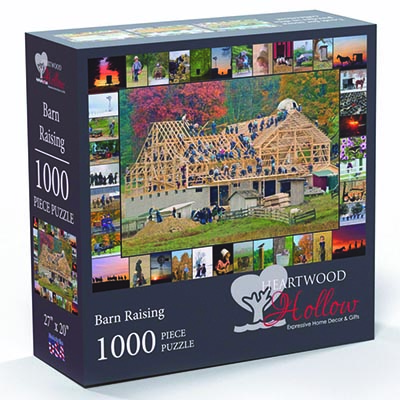 Amish Barn Raising 1,000 piece American Made Puzzle