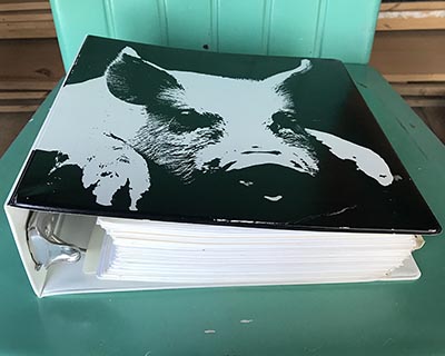 1993 Pork Industry Handbook *MASSIVE VINTAGE BINDER ONLY 1 AVAILABLE*