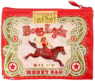 BOSS LADY Zippy Money / Coin Bag