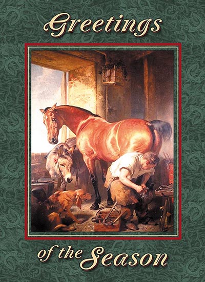 Shoeing the Bay Mare - Pkg of 10 Cards