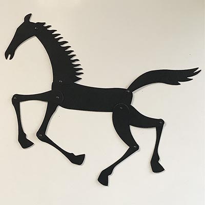 Posable Horse Shadow Magnet