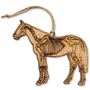 Horse Skeleton Magnet and Christmas Ornament