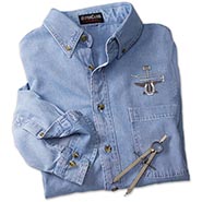 Tools of the Trade Longsleeve Denim Shirt *FLAWED* *ONLY ONE AVAILABLE SIZE XL*