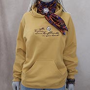 Horses Leave Hoofprints on your Heart Soft Gold Hoodie