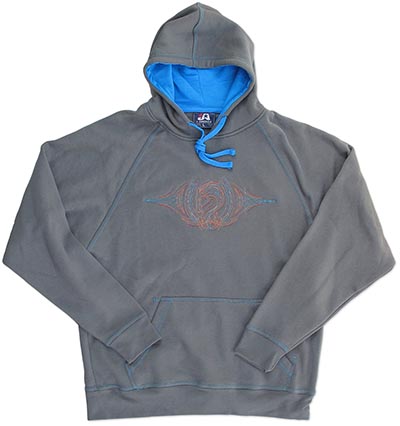 Stitched Hot Rod Pinstripe Horse Two Tone Hooded Sweatshirt *DISCONTINUED LAST ONE!*