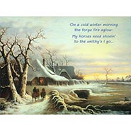 To the Smithy's I Go - Package of 10 Blacksmith Shop Cards